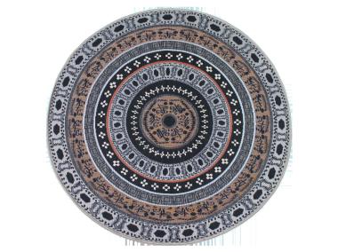 Zdjęcie: Dywan Borneo 5314-4 koło 120 cm czarne INDAVO