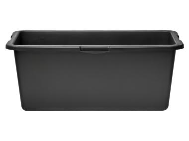 Zdjęcie: Kwadratowa kastra budowlana z tworzywa sztucznego, kolor czarny, 80 litrów STELLA GREEN