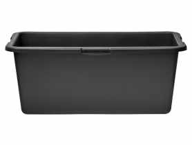 Kwadratowa kastra budowlana z tworzywa sztucznego, kolor czarny, 80 litrów STELLA GREEN