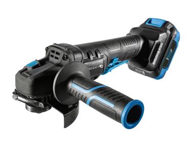 Zdjęcie: Szlifierka kątowa bezszczotkowa 125 mm z włącznikiem łopatkowym 18 V zestaw HOGERT TECHNIK