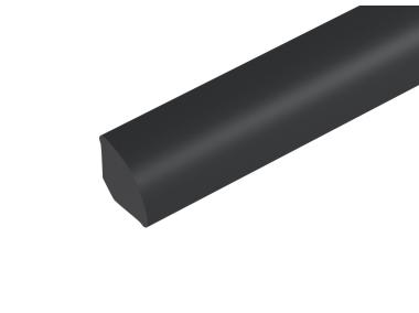 Zdjęcie: Ćwierćwałek PVC 13 mm czarny 2,5 m CEZAR