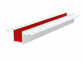 Listwa do boniowania PVC bez siatki BP11 H2R L300 biała BELLA-PLAST