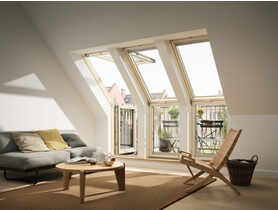 Okno balkonowe VEB 3065G drewniane dolna część, 78x109 cm VELUX