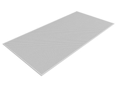Zdjęcie: Płyta akustyczna Cleaneo perforowana prosta kwadratowa 8/18 Q 12,5mm 1188x1998 mm biała KNAUF