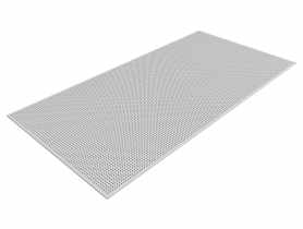 Płyta akustyczna Cleaneo perforowana prosta kwadratowa 8/18 Q 12,5mm 1188x1998 mm biała KNAUF