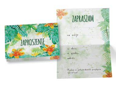 Zdjęcie: Zaproszenie ZZ-074 Ogólne - egzotyczne kwiaty KUKARTKA