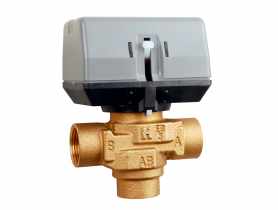 Zawór trójdrożny Honey Well VCZMH6000 z siłownikiem VC6013ZZ00 KOSPEL