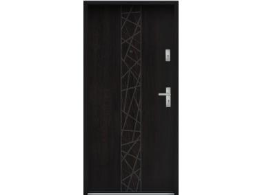 Zdjęcie: Drzwi wejściowe do mieszkań Bastion N-53 Heban 90 cm lewe OSP KR CENTER