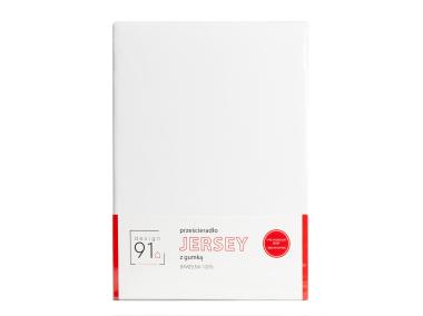 Zdjęcie: Prześcieradło Jersey z gumką 140x200 + 30 cm białe EUROFIRANY