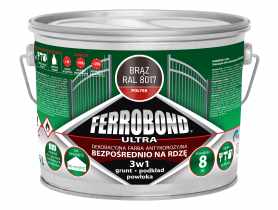 Farba antykorozyjna Ferrobond Ultra połysk brąz 2,5L JURGA