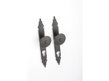 Zdjęcie: Klamka gałka-gałka SEZAM na szyldzie długim Yale, 90mm - KKS 965A KUCHINOX