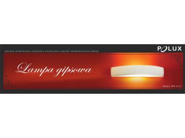 Zdjęcie: Oprawa gipsowa ścienna 2xE14 biała POLUX