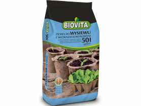 Ziemia do wysiewu z włóknem kokosowym 50 L BIOVITA