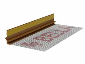 Listwa PVC BP13 Mini U L300 6/3 złoty dąb, z siatką i z uszczelką BELLA PLAST