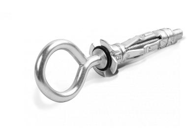 Zdjęcie: Łącznik SM Interest do płyt G-K M4x32 mm z hakiem oczkowym 2 szt. RAWLPLUG