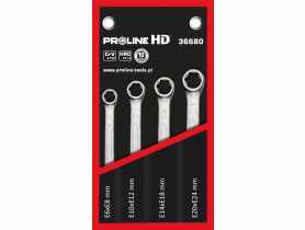 Klucze oczkowe Torx, kpl. 4 szt. e6-e24 PROLINE HD