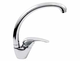 Bateria zlewozmywakowa stojąca asymetryczna Vasto, chrom FERRO