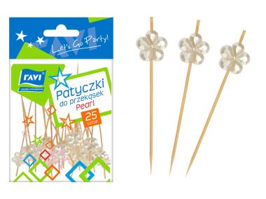 Zdjęcie: Patyczki do przekąsek Pearl  9 cm - 25 szt. RAVI