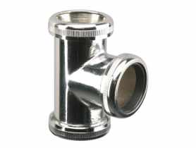Trójnik mosiężny 32x32x32 mm pokryty warstwą chromu MCALPINE