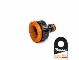 Przyłącze na kran 1" z redukcją 3/4" Black Line BRADAS