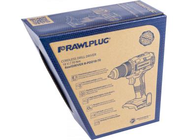Zdjęcie: Wiertarko-wkrętarka 70 Nm 18 V RawlDRIVER RAWLPLUG