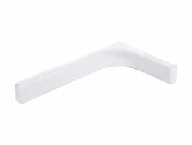 Wspornik z osłoną plastikową WSPP 240 biały 240x145x35 mm VELANO