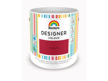 Zdjęcie: Farba lateksowa Designer Colour Red Deluxe 2,5 L BECKERS
