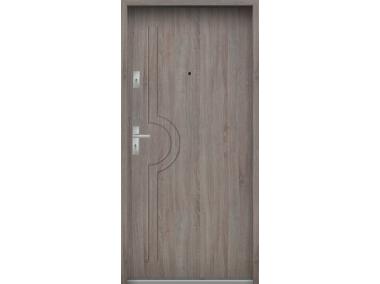 Zdjęcie: Drzwi wejściowe do mieszkań Bastion N-03 Dąb szary 90 cm prawe ODR KR CENTER