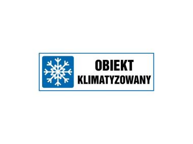 Zdjęcie: Oznaczenie "Obiekt klimatyzowany" 10,5x29,7 cm METRO