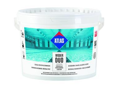 Zdjęcie: Hydroizolacja dwuskładnikowa elastyczna Woder Duo 16 kg ATLAS