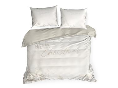 Zdjęcie: Komplet pościeli z nadrukiem świątecznym Snowflake 160x200 cm, 70x80 cm - 2 szt. EUROFIRANY