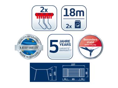 Zdjęcie: Suszarka Pegasus 180 Solid LEIFHEIT