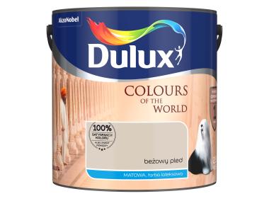 Zdjęcie: Farba do wnętrz Kolory Świata 2,5 L beżowy pled DULUX