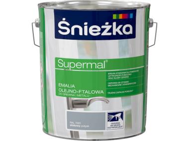 Zdjęcie: Emalia Supermal stalowy RAL7001 10L ŚNIEŻKA