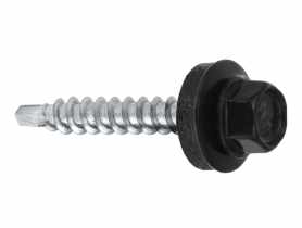 Wkręty do blachy farmery 4,8x25 mm czarne WKRĘT-MET