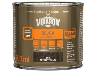 Zdjęcie: Bejca antracyt szary B12 0,2L VIDARON