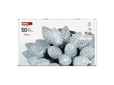 Zdjęcie: Lampki choinkowe LED Classic Chain, szyszki, 50 LED 9,8 m, zimna biel, IP44 EMOS