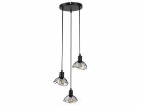 Lampa wisząca AJE-HOLLY 7 Black 3xE14 ACTION