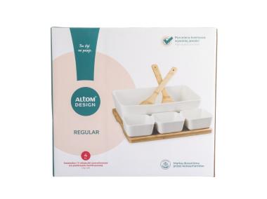 Zdjęcie: Komplet salaterka i 3 miseczki Regular na podstawie bambusowej ALTOM DESIGN