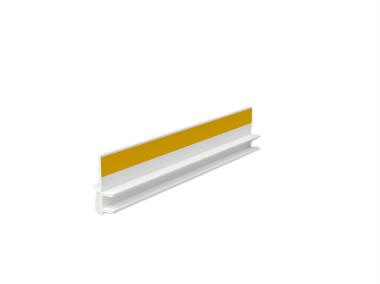 Zdjęcie: Listwa PVC BP12 L300 9/6 biały, przyokienna, dylatacyjna, tynkarska z uszczelką BELLA PLAST