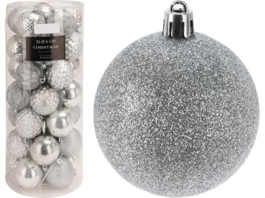 Zdjęcie: Bombki choinkowe 6 cm - 35 szt. srebrne KOOPMAN