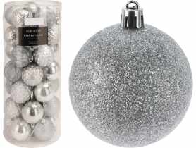 Bombki choinkowe 6 cm - 35 szt. srebrne KOOPMAN