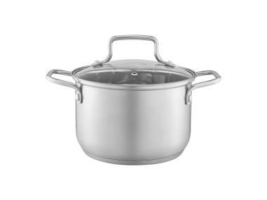 Zdjęcie: Garnek stalowy z pokrywką Hugo Plus 20 cm AMBITION