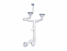 Syfon zlewozmywakowy rurowy podwójny 115 mm TYCNER