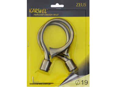 Zdjęcie: Końcówka karnisza fi 19 mm 2 szt hak złoto KARWEL