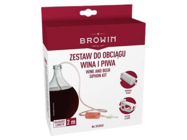 Zdjęcie: Wężyk do obciągu wina z pompką BROWIN