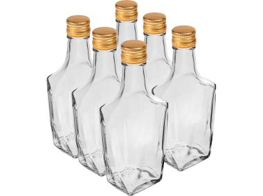 Zdjęcie: Butelka Art Deco 250 ml z zakrętką, 6 szt.BROWIN
