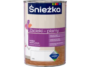Zdjęcie: Farba na zacieki i plamy biały 1L ŚNIEŻKA