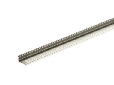 Zdjęcie: Kształtownik z kołnierzem do taśmy LED 14x7 mm - 2 m srebrny CEZAR