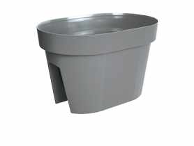 Doniczka Lofly Railing Basic szary kamienny 25 cm PROSPERPLAST
